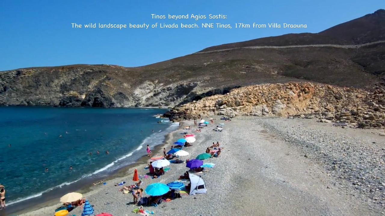 Amazing View Villa Draouna, Agios Sostis, Tinos Агиос-Состис Экстерьер фото